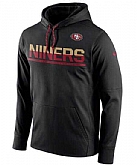 Men's San Francisco 49ers Nike Sideline Circuit Pullover Performance Hoodie - Black FengYun,baseball caps,new era cap wholesale,wholesale hats